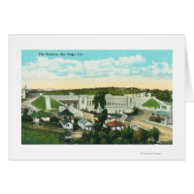StadiumSan Diego, CA Hälsningskort (Framsidan Horizontal)