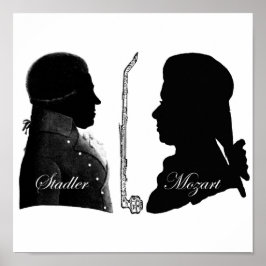 Stadler och Mozart Clarinet Poster