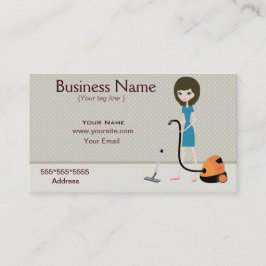 Städning Affärskort av tjänst Visitkort