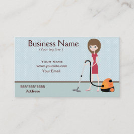 Städning Affärskort av tjänst Visitkort