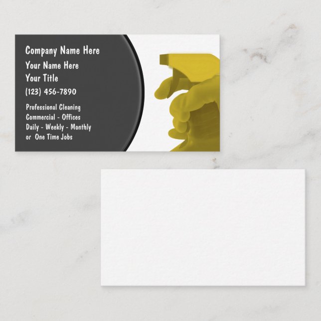 Städning Affärskort för Coola av tjänst Visitkort (Fram/baksida)