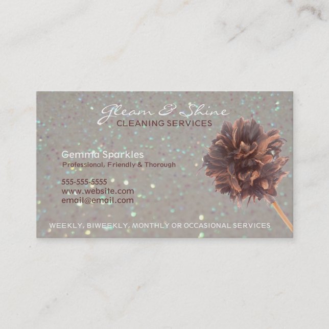 Städning Affärskort Visitkort (Framsida)