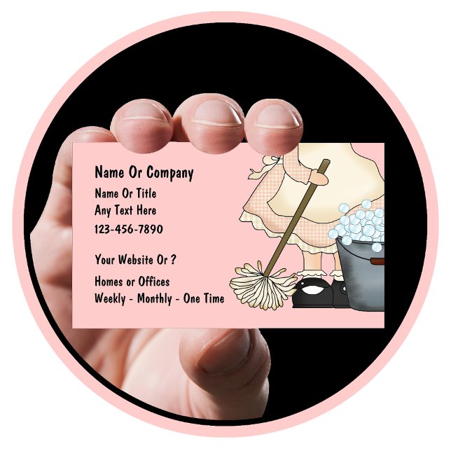 Städning Affärskort Visitkort (Skapare uppladdad)