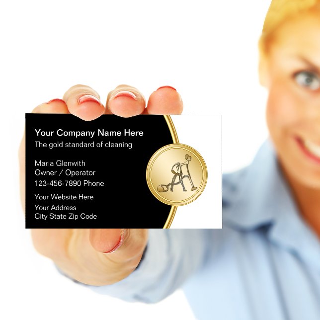Städning Affärskort Visitkort (Skapare uppladdad)