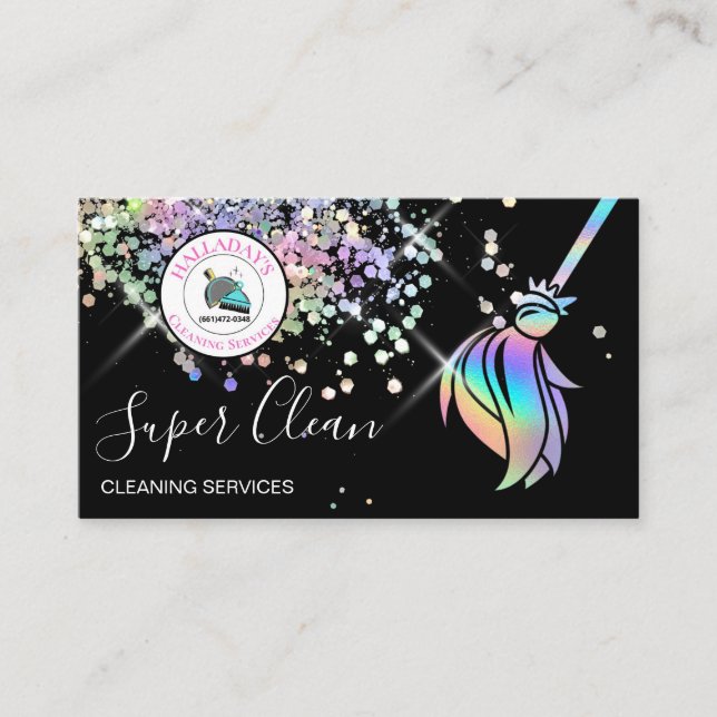 Städning Affärskort Visitkort (Framsida)