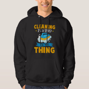 Städning är typ av Sak-krosspensel och soap Hoodie