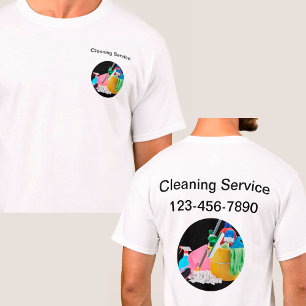 Städning arbetsförskjutningar för Logotypen Servic T Shirt