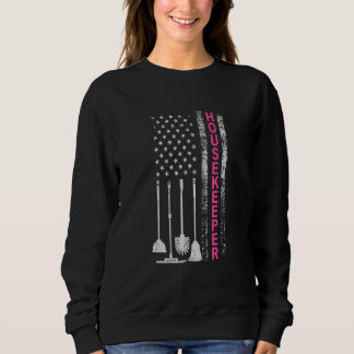 Städning att betala för Housekeeper US Flagga T Shirt