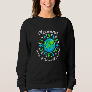 Städning att föra samman världen mellan olika hus t shirt