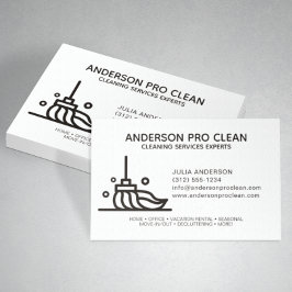 Städning av hem- och Office-Professionell Visitkort