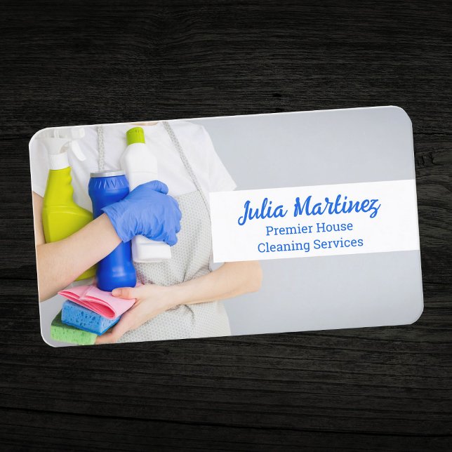 Städning av hus visitkort (House Cleaning Services Business Card)