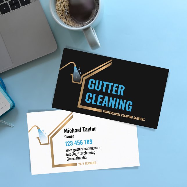 Städning av installation av professionell Gutter Visitkort (Skapare uppladdad)