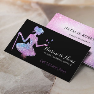 Städning av Magic Glitter Maid House Visitkort