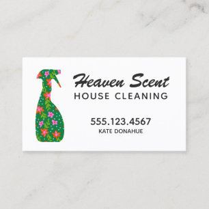 Städning av renare blommigt House Visitkort