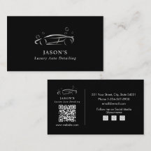 Städning av svart och Silver-lyxbil automatiskt