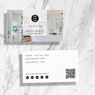Städning Business Photo Social Media QR-kodLogotyp Visitkort