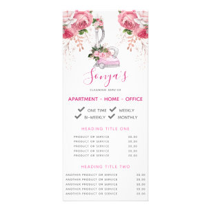 Städning Butiksfrämjande dammsugare Reklamkort