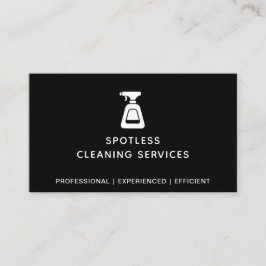 Städning Company Spray Flaska Black Visitkort