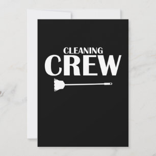Städning Crew Housekeeper Householding Cleaner Gra Tack Kort