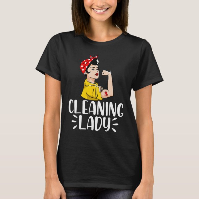 Städning Dam Household Housekeeper 2 T Shirt (Framsida)