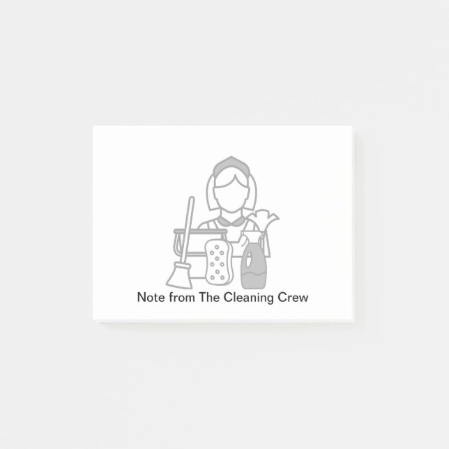Städning fästanteckningar för tjänstklienten post-it block (Framsida)