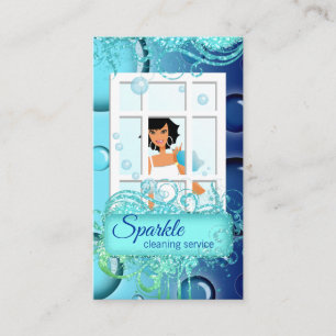 Städning Gnistra Glitter Bubbles Visitkort