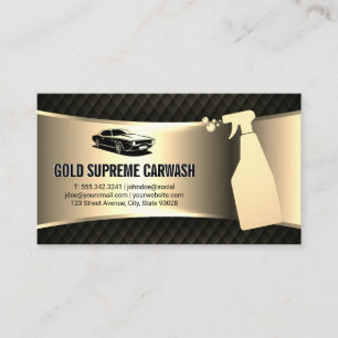 Städning Guld Metallic Black Mesh med Tvätta av bi Visitkort