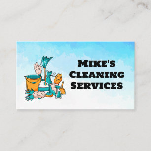 Städning House Services Verktyg Medel Visitkort