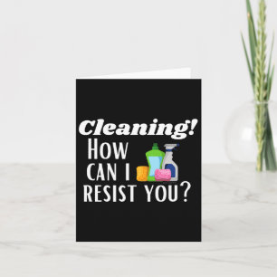 Städning hur jag kan stå emot Novelty Housekeeper Kort