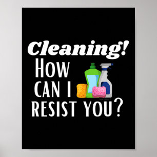 Städning hur jag kan stå emot Novelty Housekeeper Poster