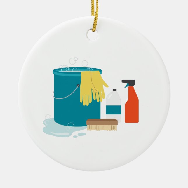 Städning leveranser julgransprydnad keramik (Framsidan)