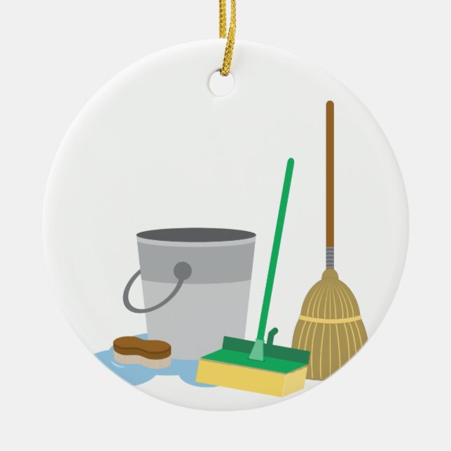 Städning leveranser julgransprydnad keramik (Framsidan)