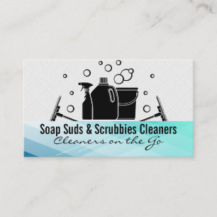 Städning leveranser Soap Bubbles Visitkort