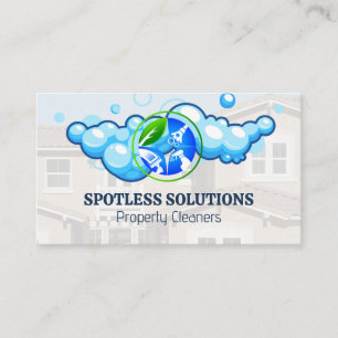Städning Logotyp Grannskap Visitkort