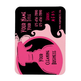 Städning MAGNET för serviceärende för rosa