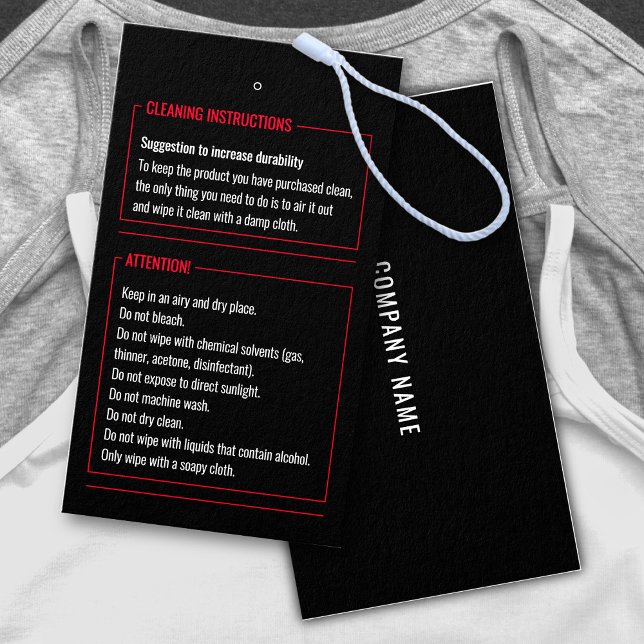 Städning Märkre för produktföljesedel Visitkort (Skapare uppladdad)