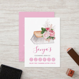 Städning pensel för städning vattenfärgsfärg lojalitetskort