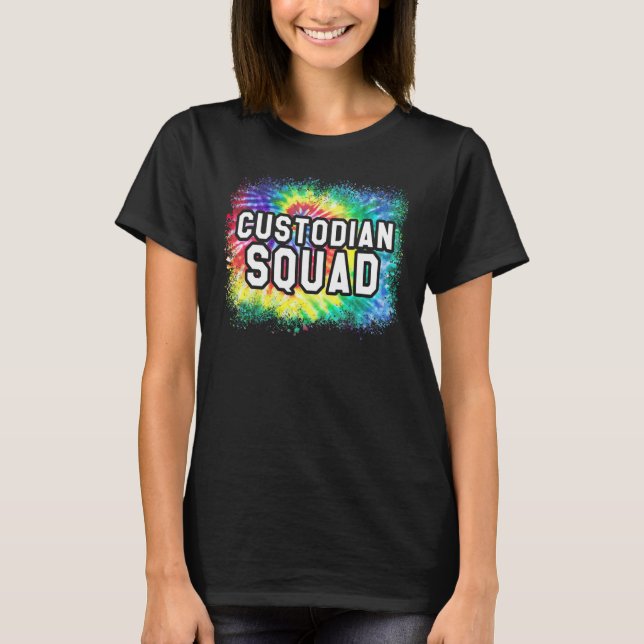Städning Personal Custodian Squad Crew - uppskattn T Shirt (Framsida)
