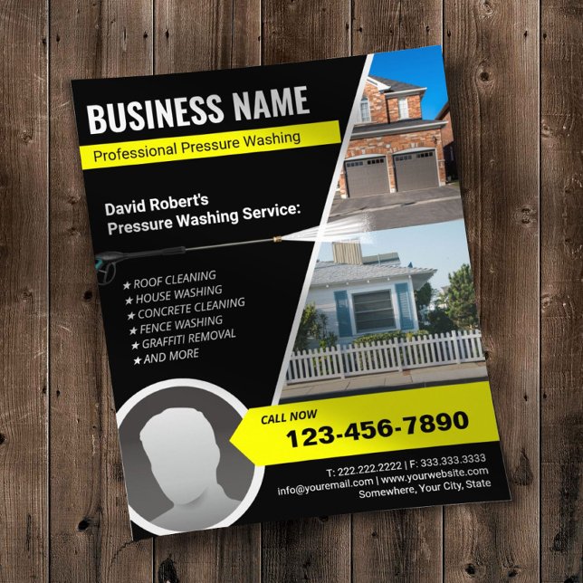 Städning Professionell för att Tvätta strömförbruk Flygblad (Skapare uppladdad)