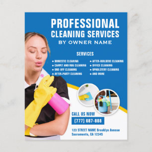 Städning professioneller flygblad