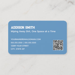 Städning QR Blue Visitkort