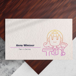 Städning QR-kod - minimalistisk Visitkort