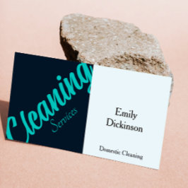 Städning QR-kodretro för tjänster Visitkort