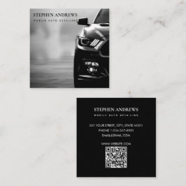 Städning Reparera QR-kod för automatisk identifier Fyrkantigt Visitkort