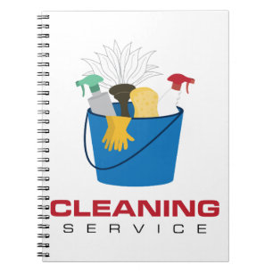 Städning Service Bucket Anteckningsbok