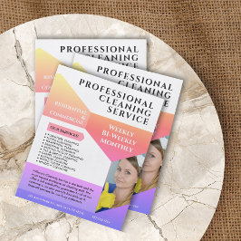 Städning Service Business Modern Anpassningsbar Fl Flygblad