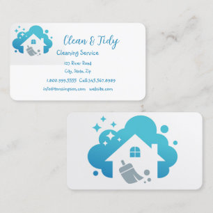 Städning Service Cleaners House Home Private Visitkort