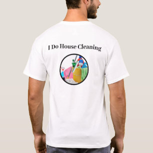 Städning service - enkla Logotyp-skjortor T Shirt