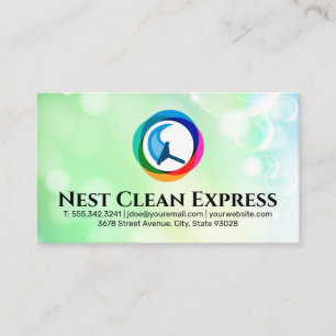 Städning Service Express Soap Bubble Visitkort
