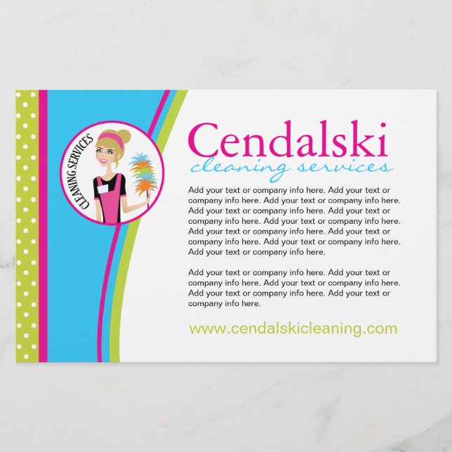 Städning Service Flyer (Framsidan)